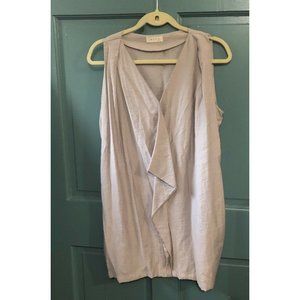 BLVD Tunic Mini Dress Mauve Beige flowy size size Medium